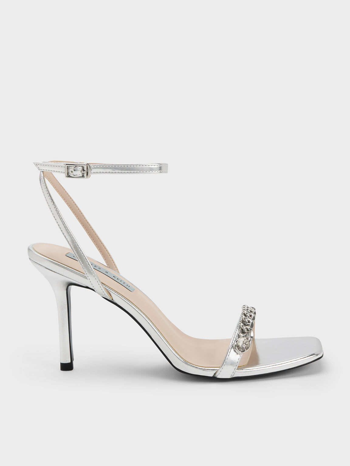 Womens Fashion Sandals Peep Toe Chain Ankle Strap Summer Stiletto Heel Shoes  Pum | eBay