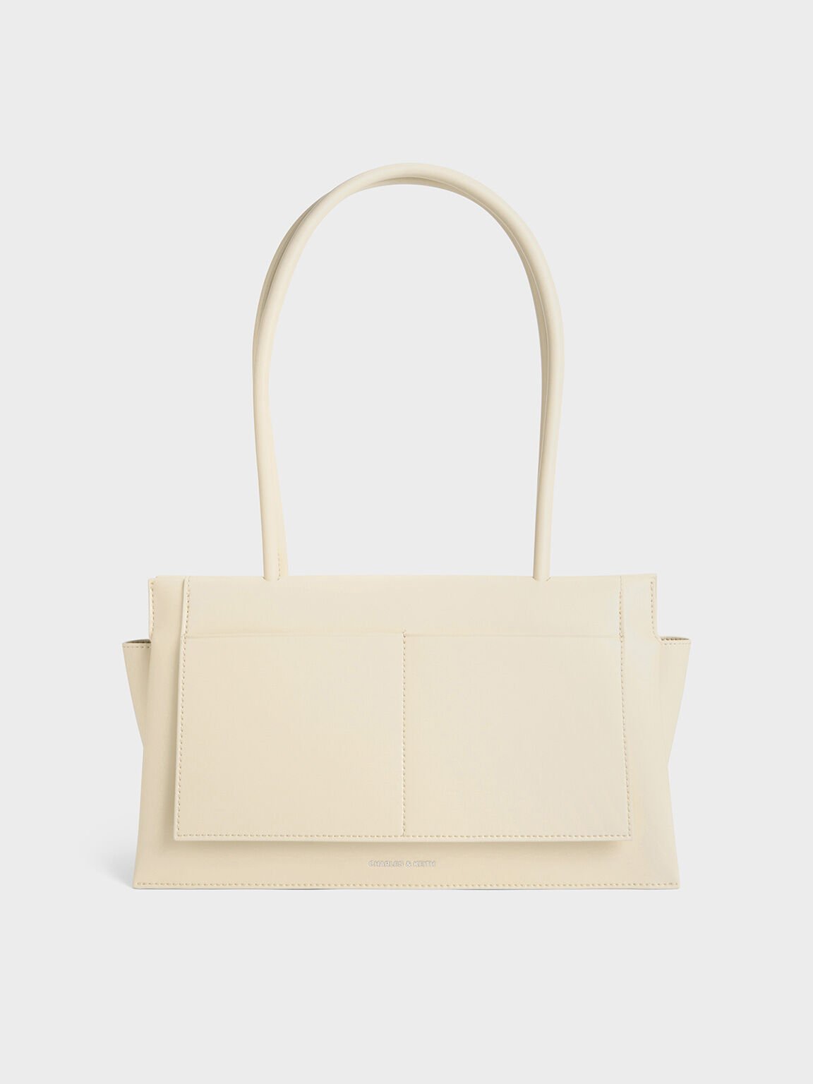 Irie Elongated-Handle Shoulder Bag, Beige, hi-res