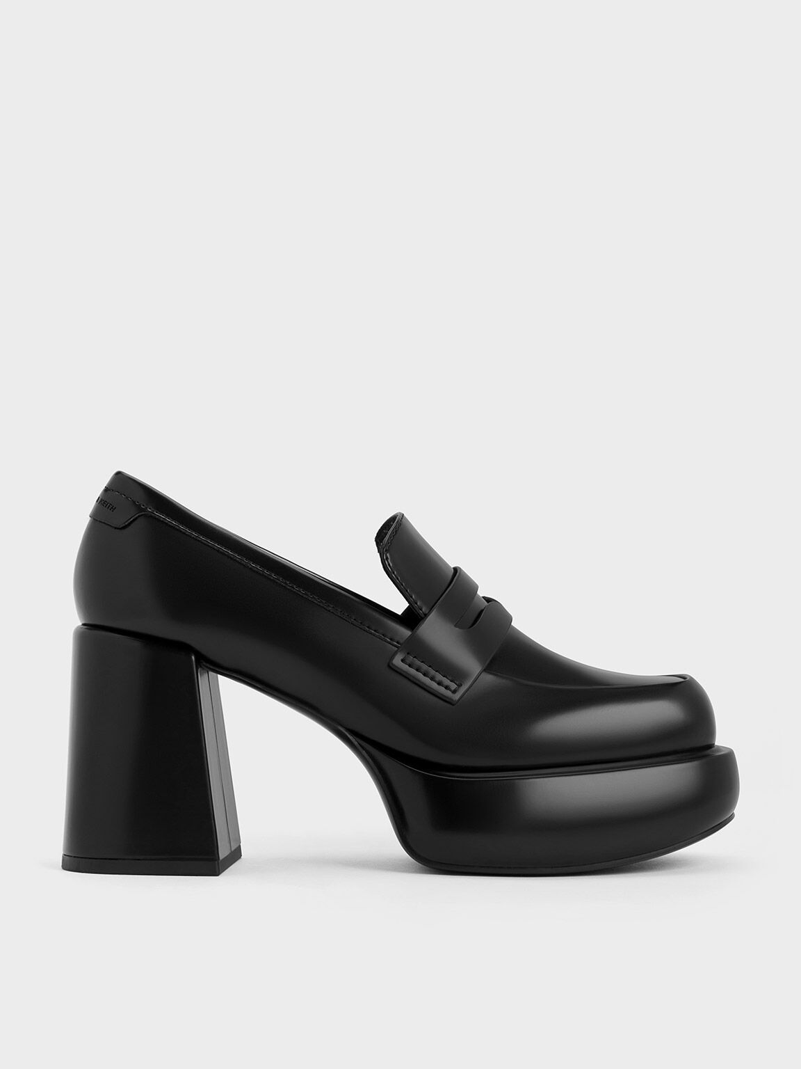 Monique Platform Loafer Pumps, Black Box, hi-res