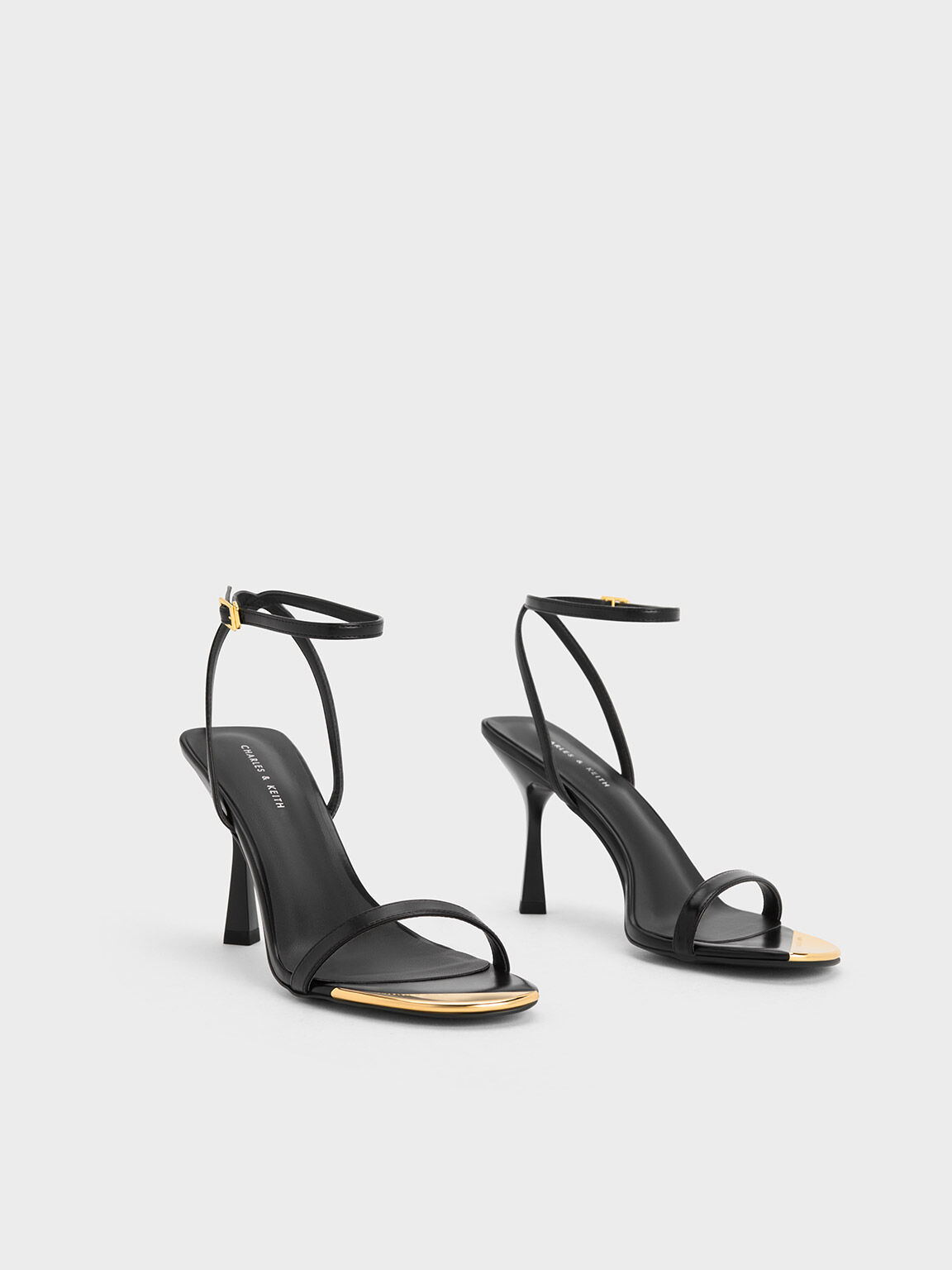 ASOS DESIGN National strappy high heeled sandals in black | ASOS