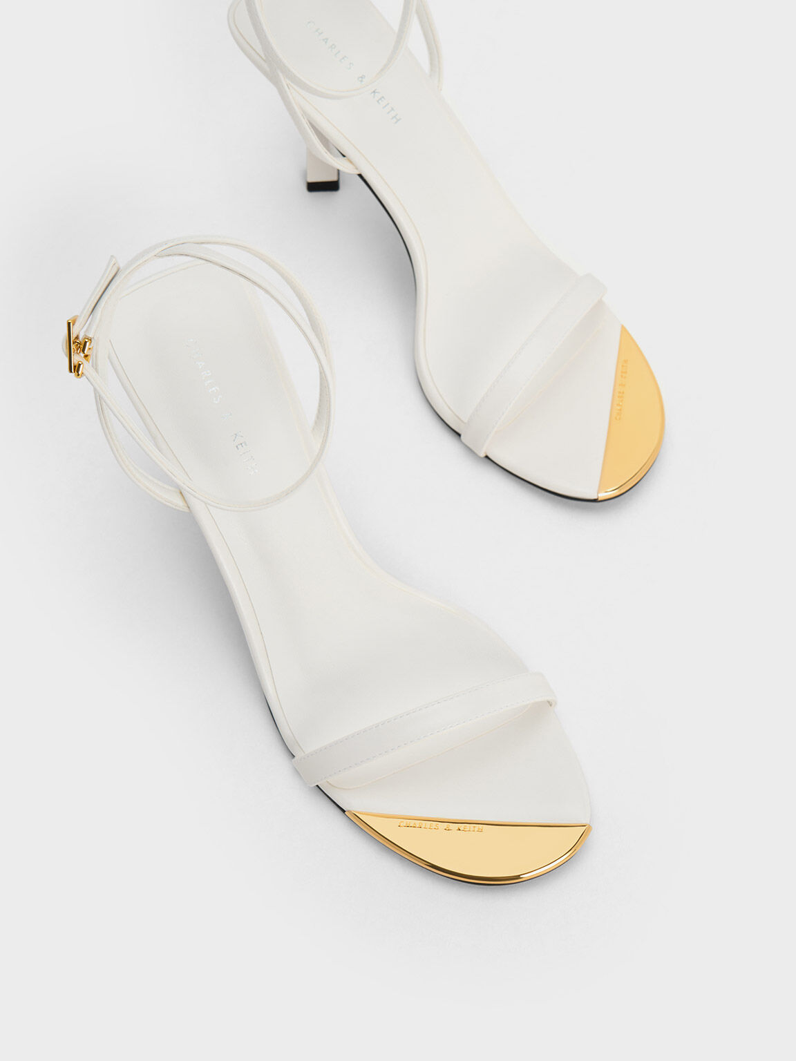 Buy Charles & Keith Chalk Metallic Accent Back Strap Sandals for Women  Online @ Tata CLiQ Luxury