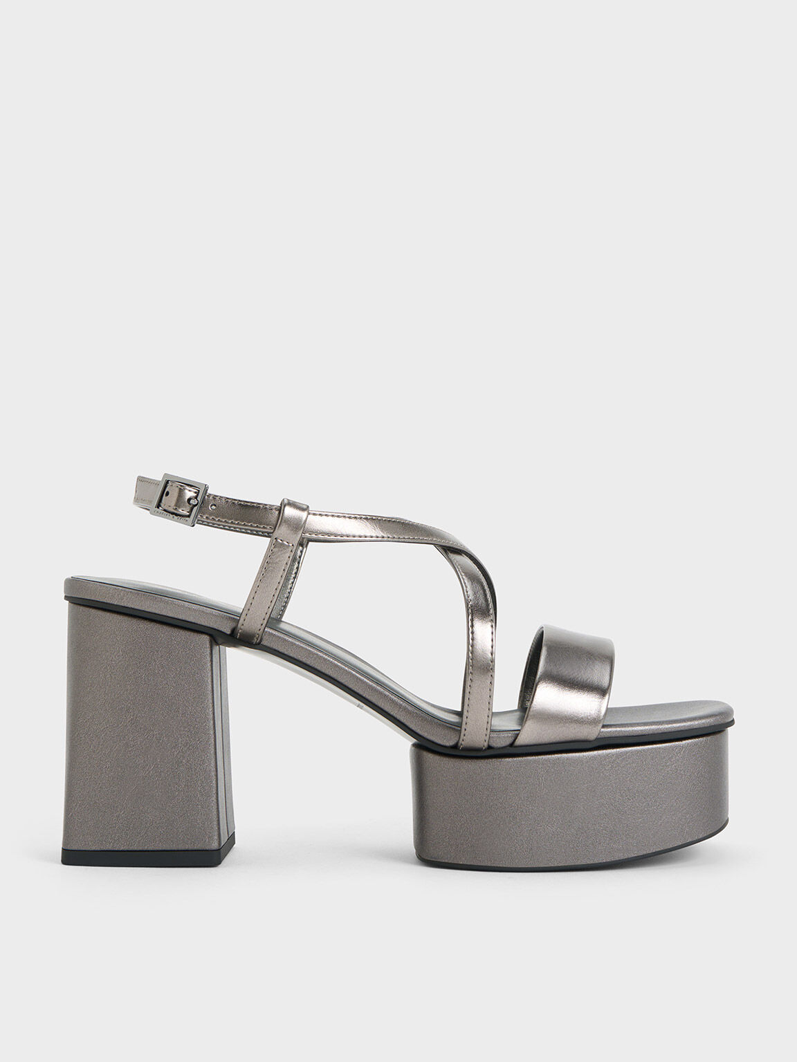 Womens Stacie Red Satin Block High-heel Platform Sandal | Nina Shoes