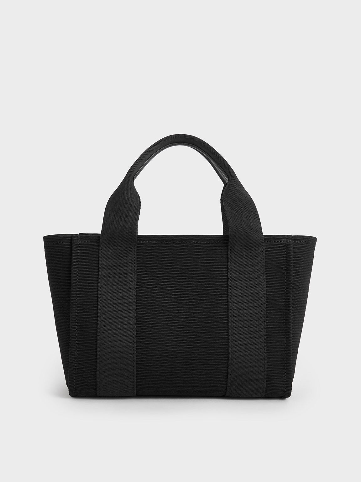 Kay Canvas Tote Bag, Noir, hi-res