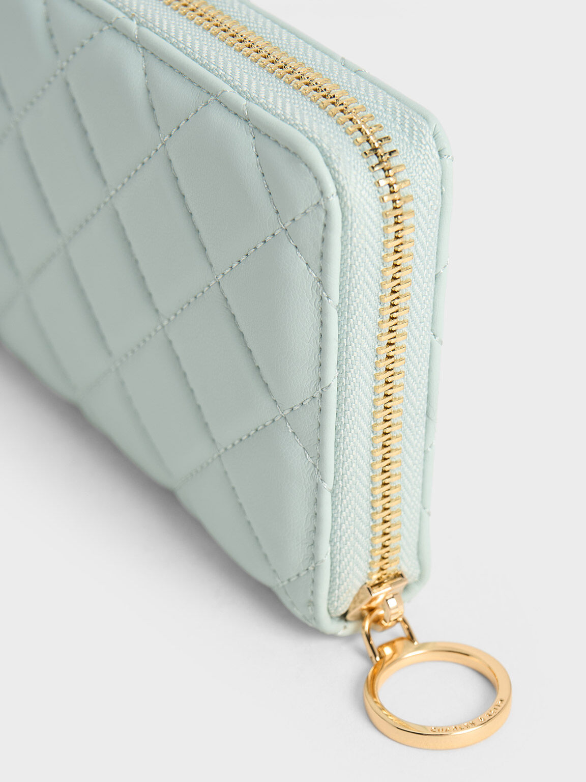 Cressida Quilted Long Wallet, Sage Green, hi-res