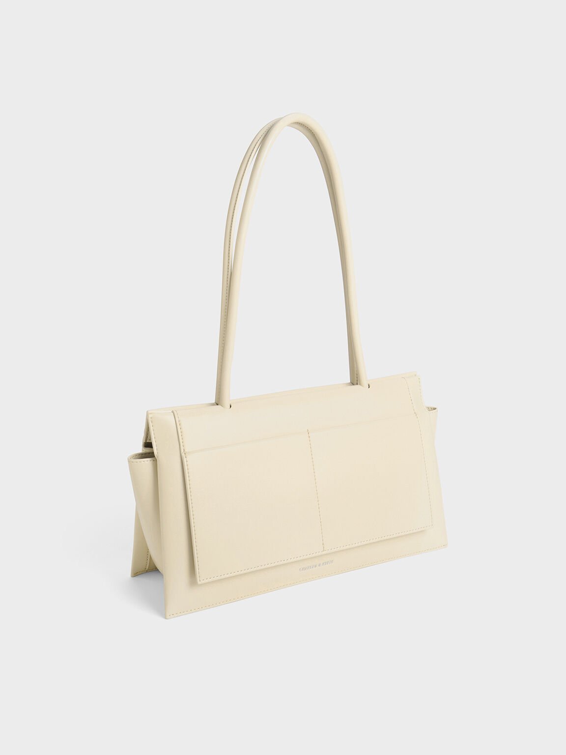 Irie Elongated-Handle Shoulder Bag, Beige, hi-res