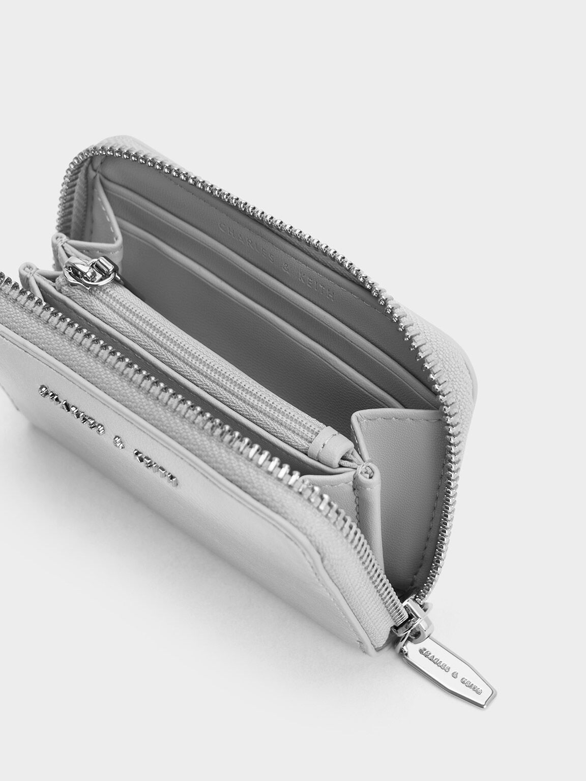 Starlet Wallet Bag in Luxe Crackled Silver - j.hoffman's