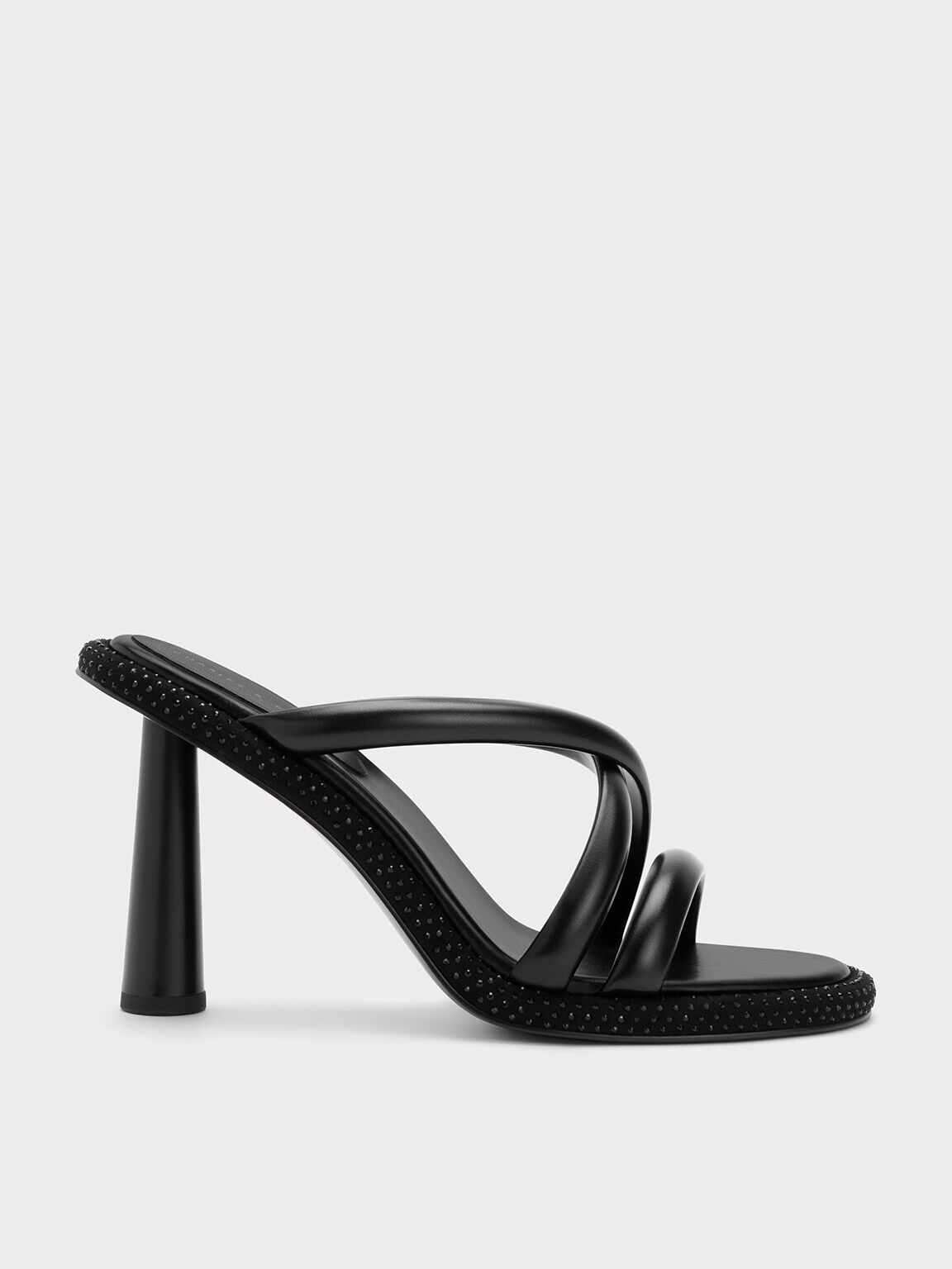 Charles & Keith - Women's Demi Recycled Polyester Slingback Pumps, Black, US 4