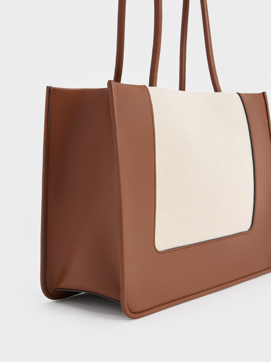 Daylla Canvas Tote Bag, Tan, hi-res