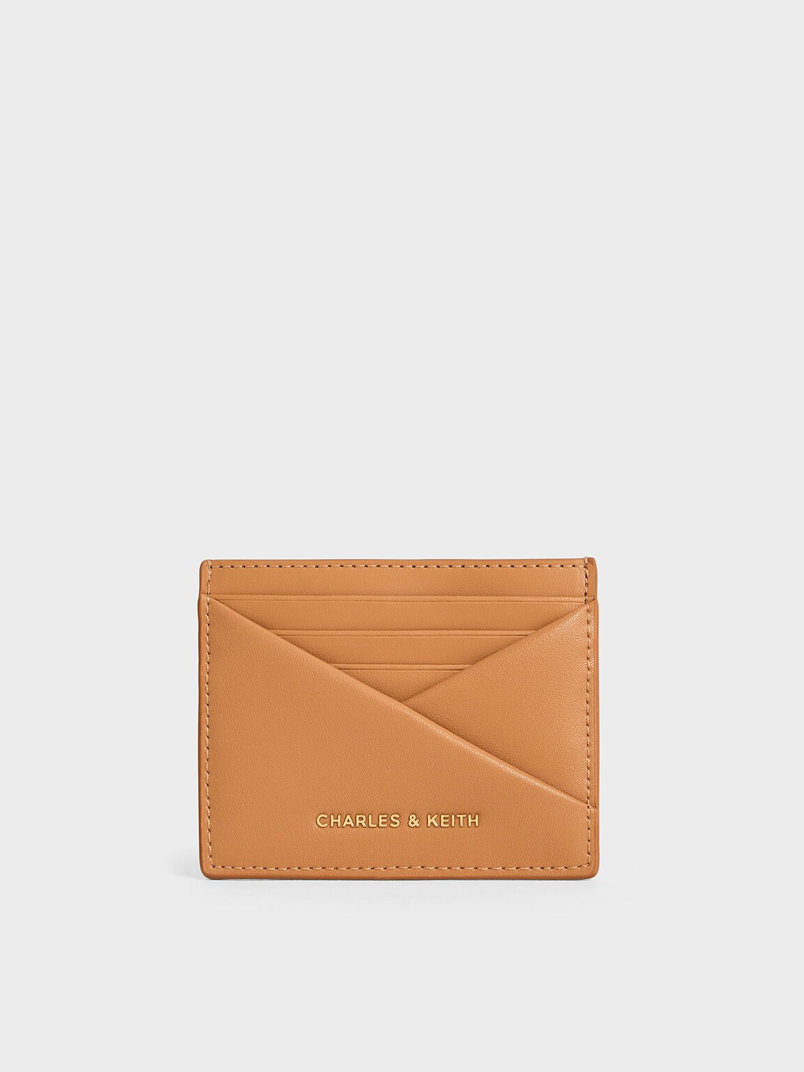 Midori Geometric Card Holder, Toffee, hi-res