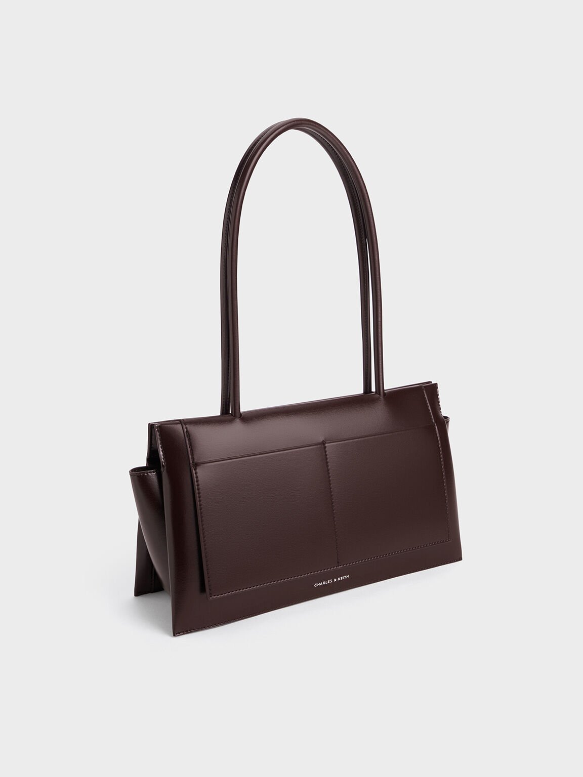 Irie Elongated-Handle Shoulder Bag, Plum, hi-res