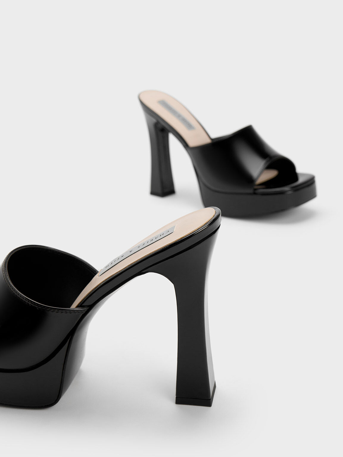 Buy Shoetopia Stylish Solid Black Triangle Block Heels for Women & Girls  Online