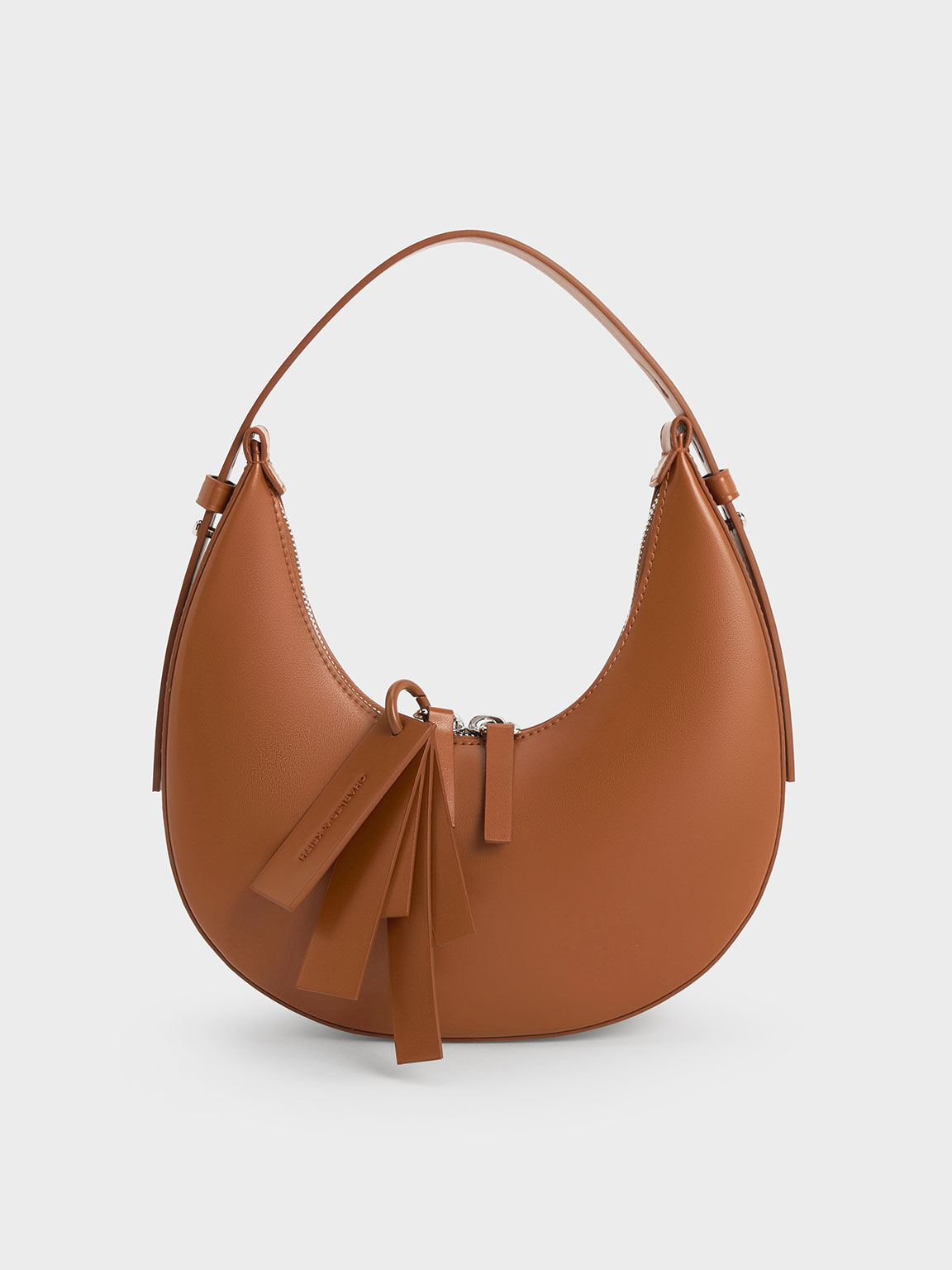 White Crescent Hobo Bag - CHARLES & KEITH IN