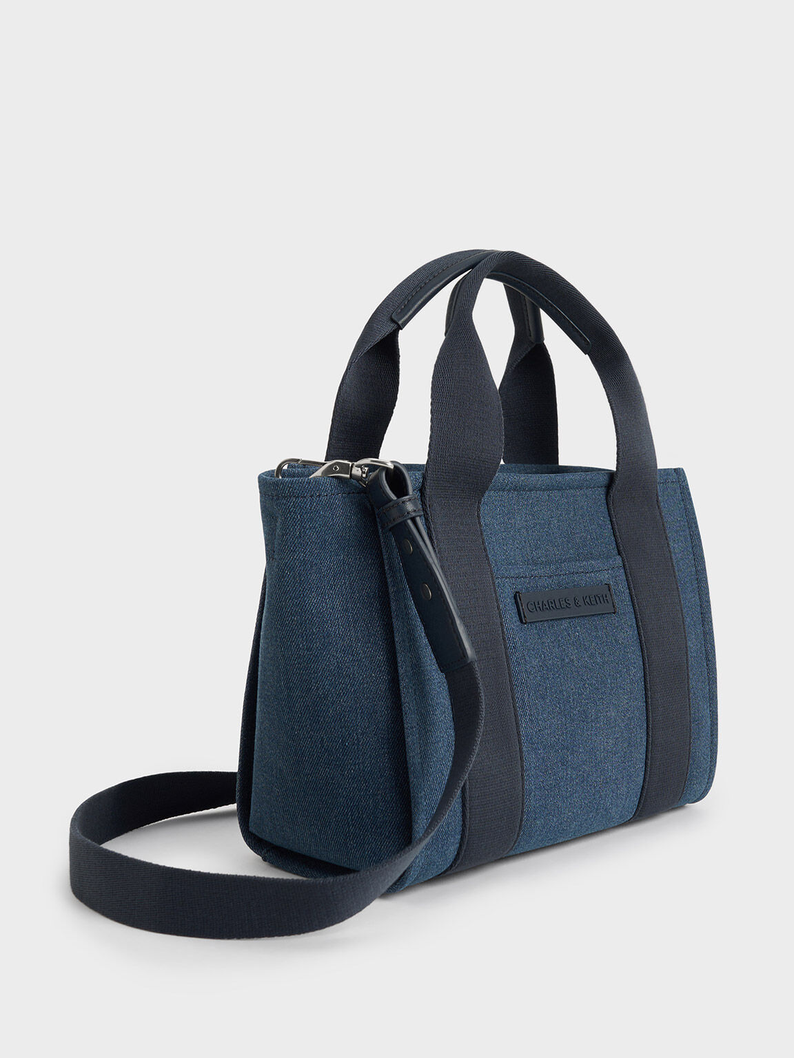 Kay Denim Tote Bag, Denim Blue, hi-res