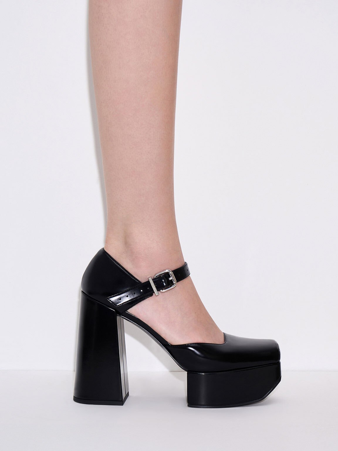 Shayla D'Orsay Platform Pumps, Black Box, hi-res