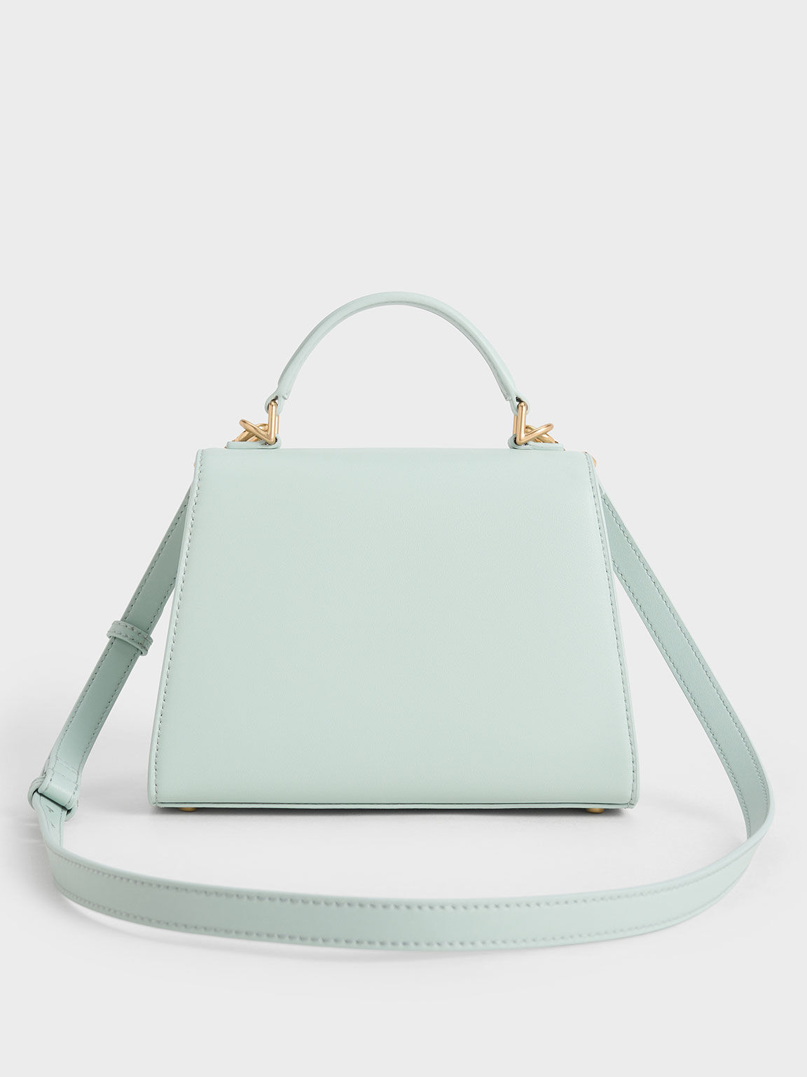 Violetta Trapeze Top Handle Bag, Sage Green, hi-res