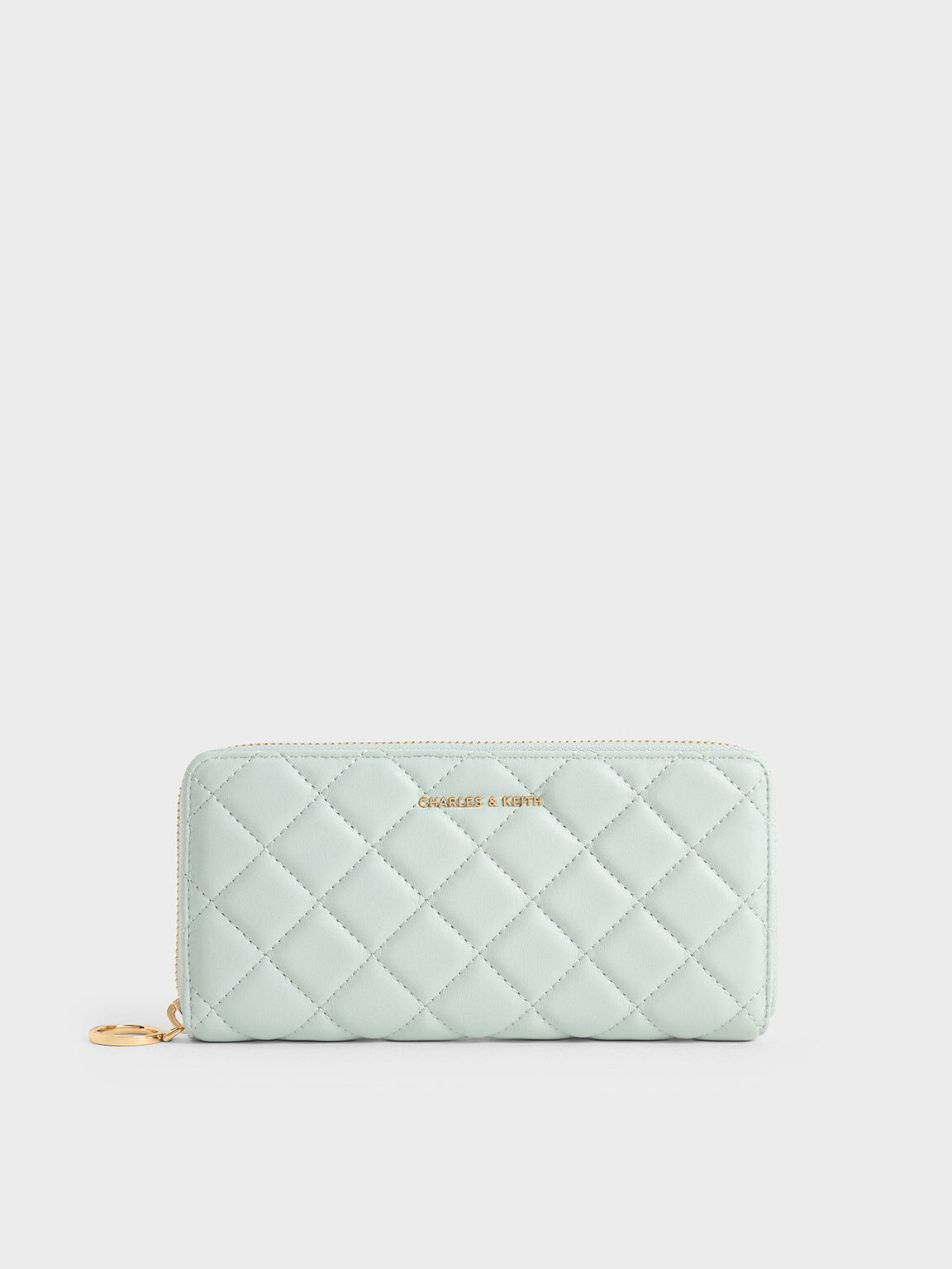 Cressida Quilted Long Wallet, Sage Green, hi-res