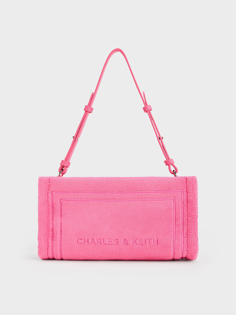 Charles & Keith Lock & Key Chain Handle Bag in Pink | Lyst