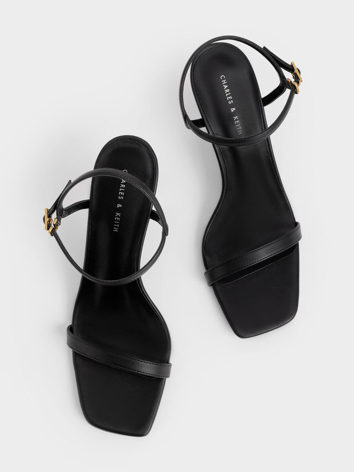 Twisted-strap sandals - Black - Ladies | H&M IN