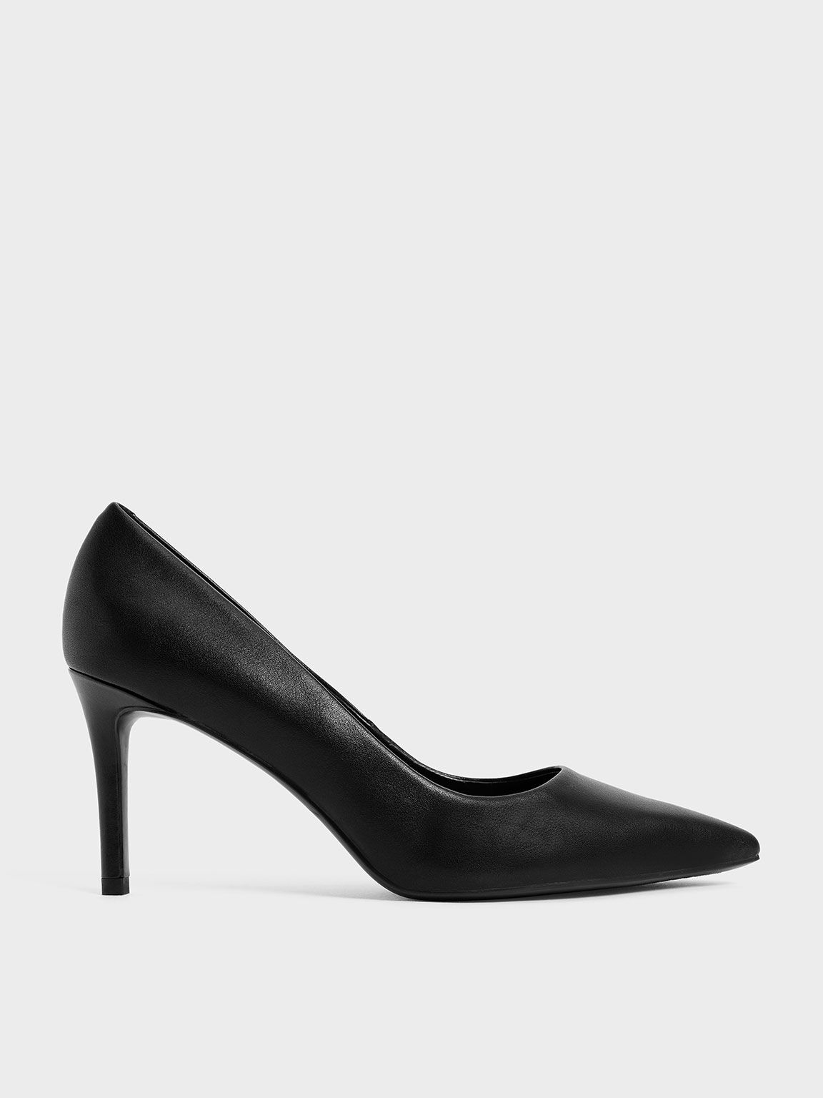 Ladies-Black Lamy Pointy Heel Shoe