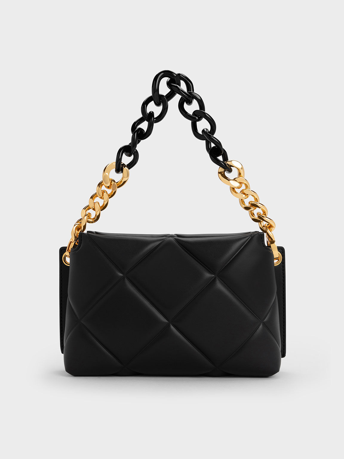 Bottega Veneta Padded Cassette Bag Black Gold