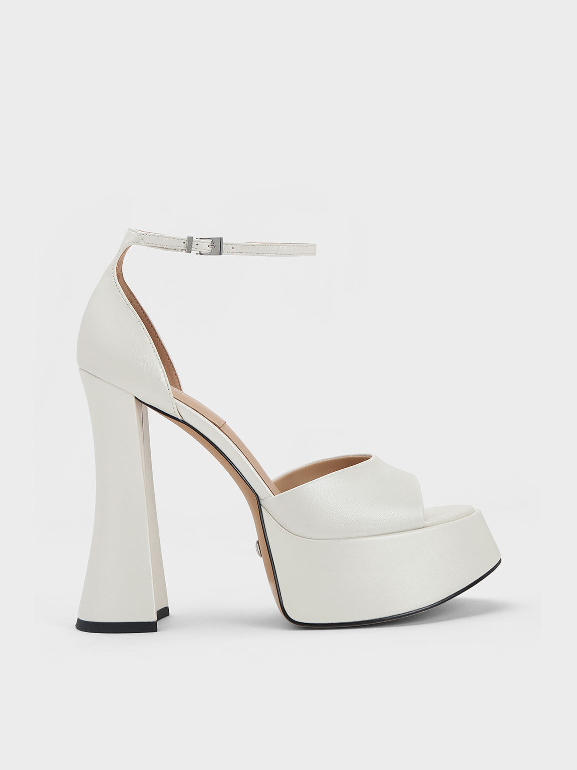 Buy PEARL OF ME WHITE HEELED SANDALS for Women Online in India
