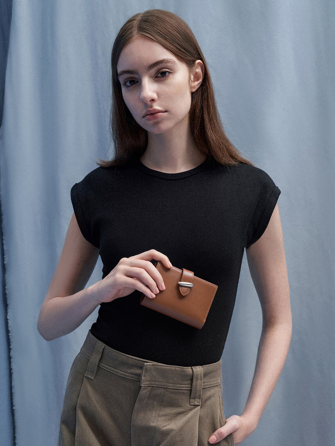 Lumen Belted Wallet, Chocolate, hi-res