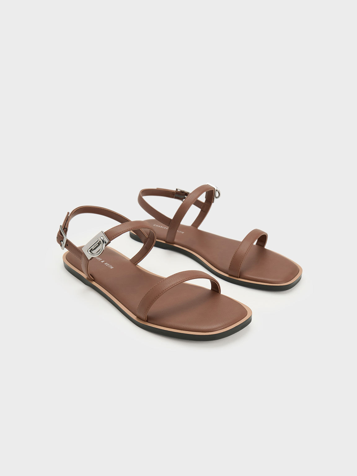 Brown Comfortable Casual Wear Leather Flat Heel Sandals For Women at Best  Price in Agra | Graim Shoes