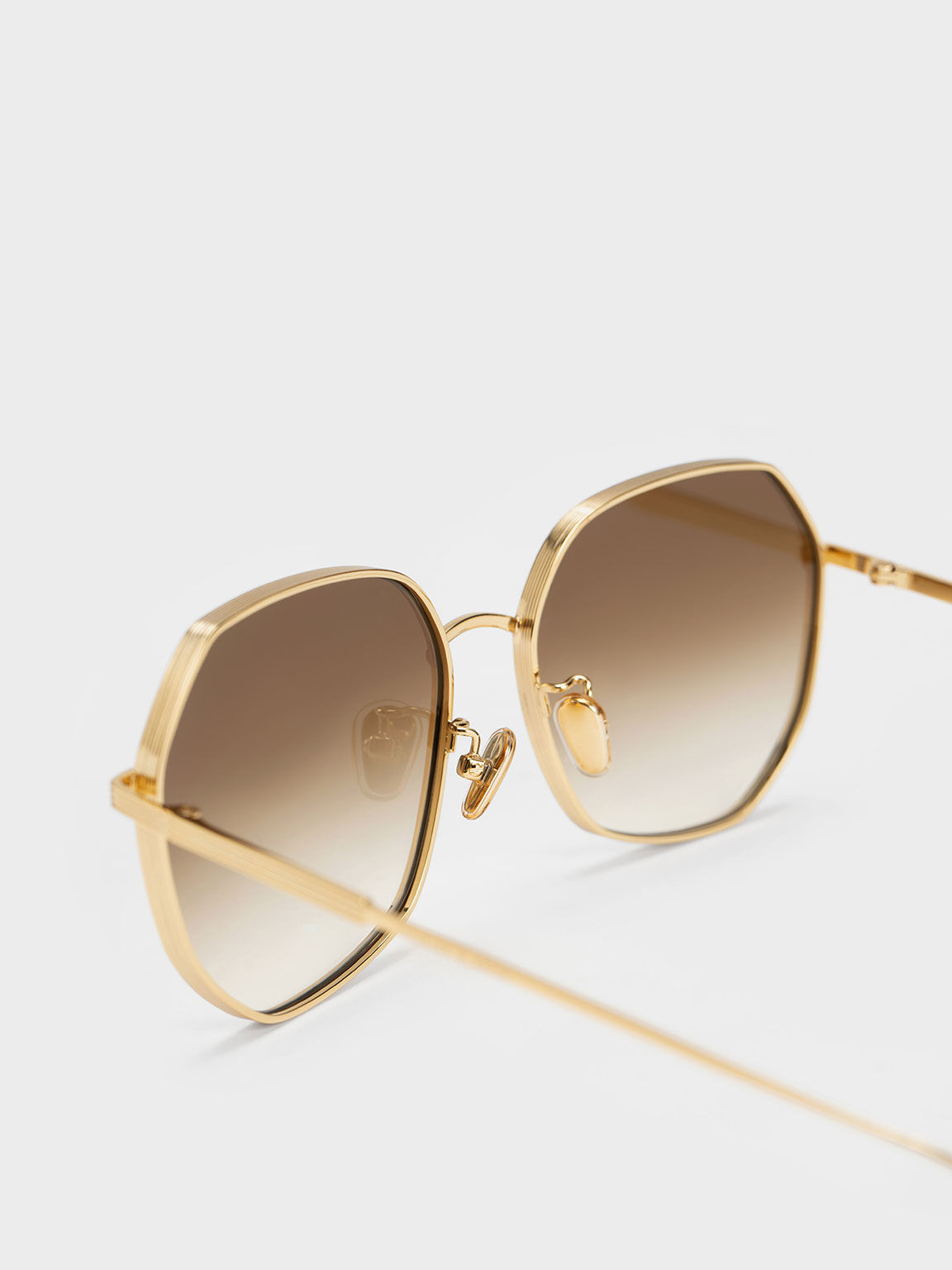 PRADA #38001 Gold & Pink Mirrored Aviator Sunglasses – ALL YOUR BLISS