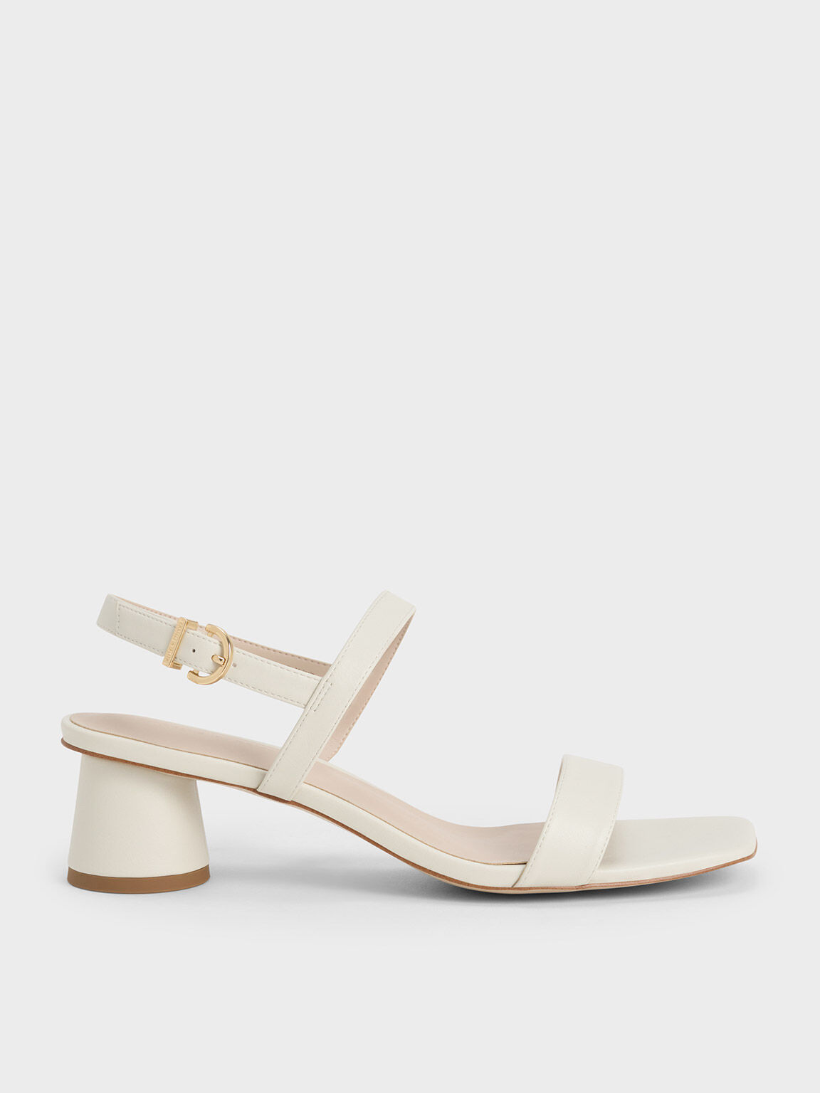 Charles & Keith Leda Beaded Glittered Ankle-strap Pumps in White | Lyst