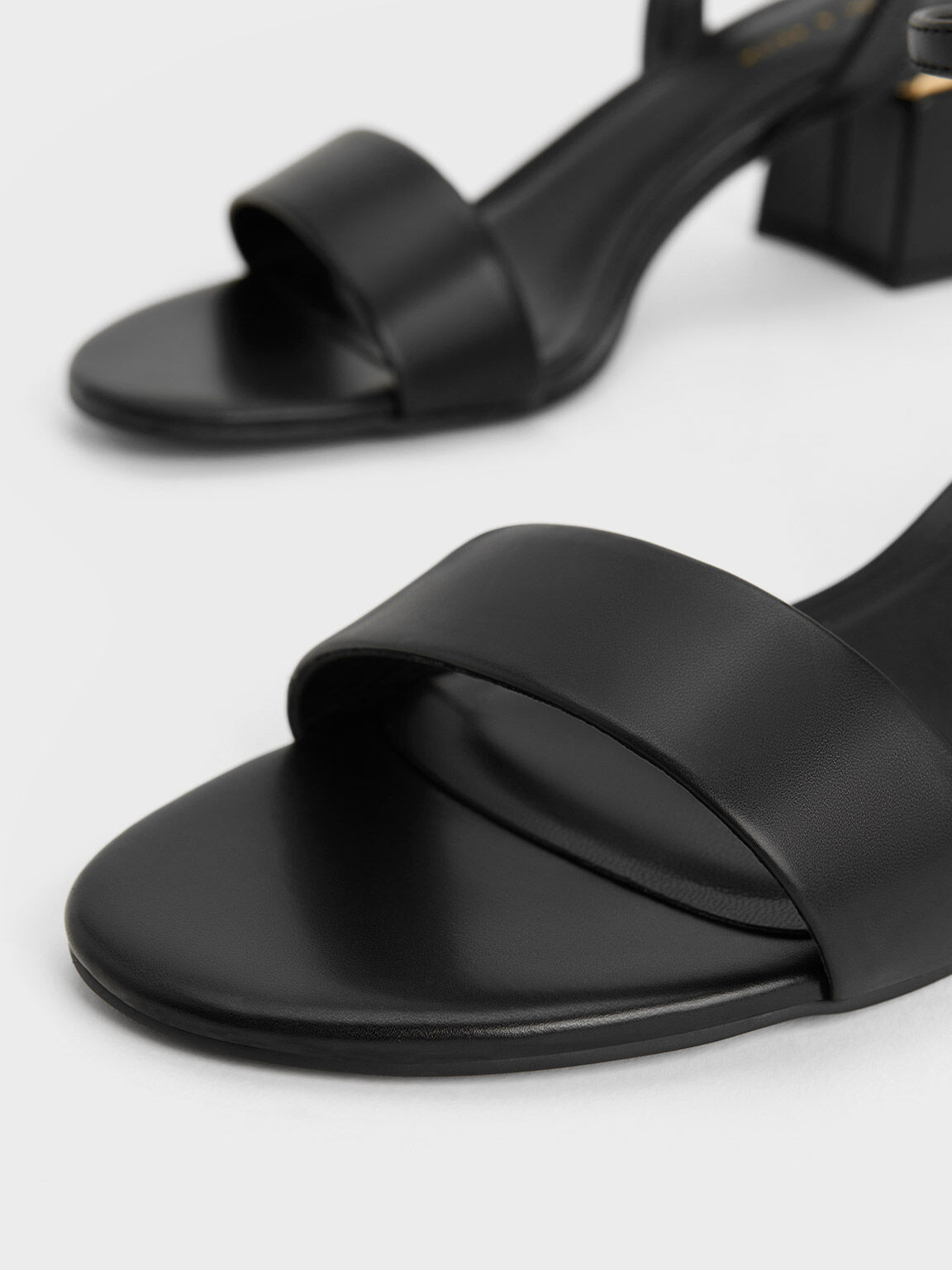 Sylva Block-Heel Sandals, Black, hi-res