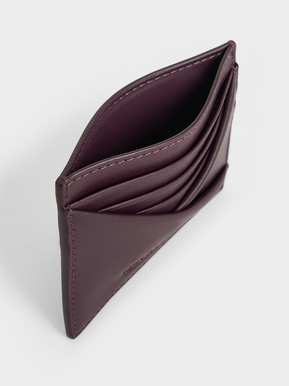 Midori Geometric Card Holder, Plum, hi-res