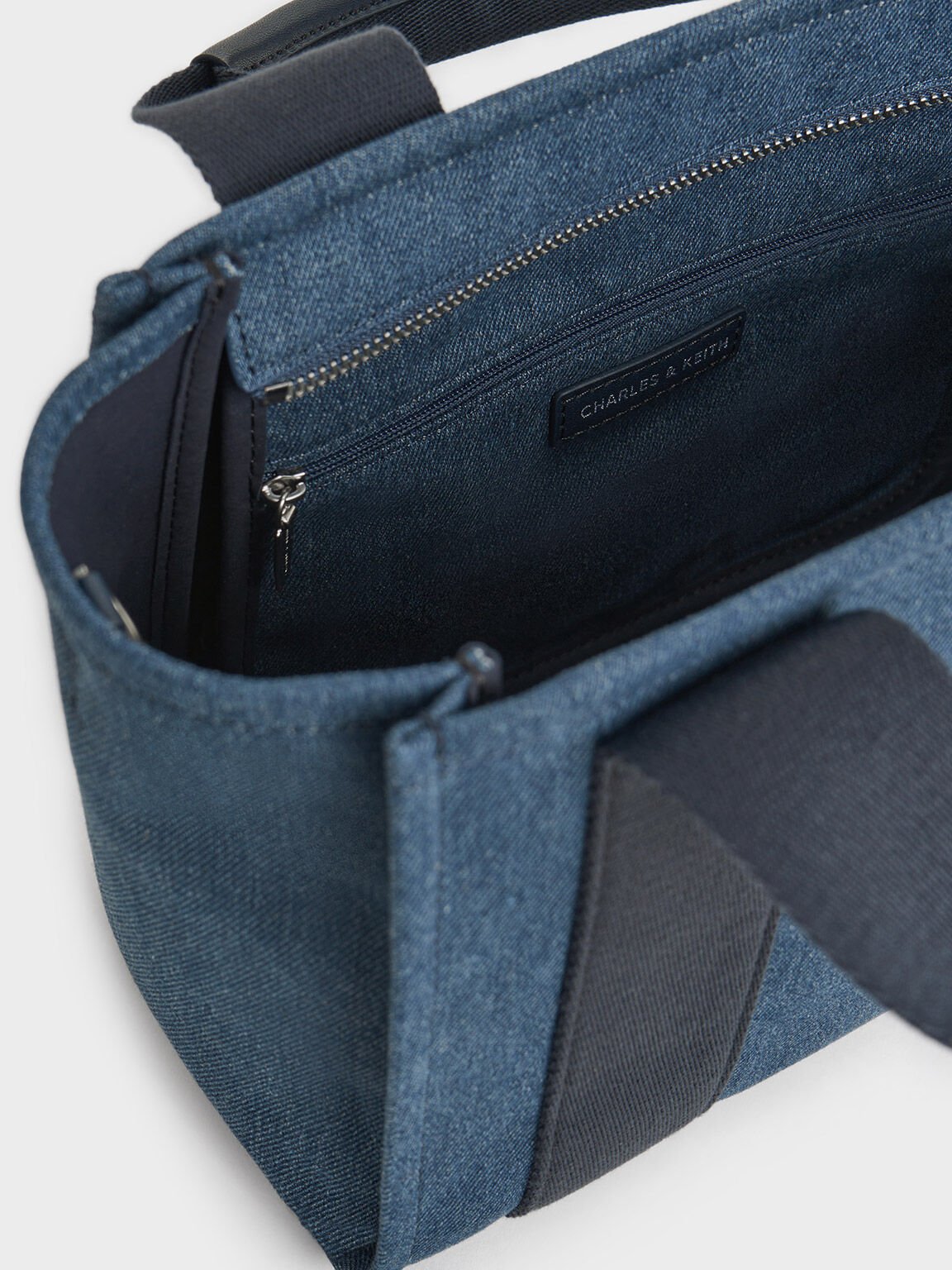 Kay Denim Tote Bag, Denim Blue, hi-res