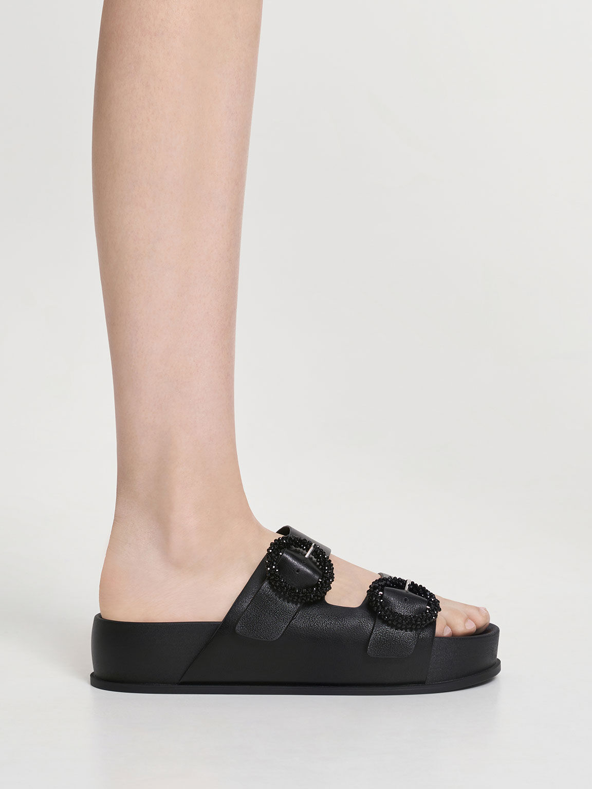 Women's 'Mia' Slide Sandal - Black – Stegmann Clogs