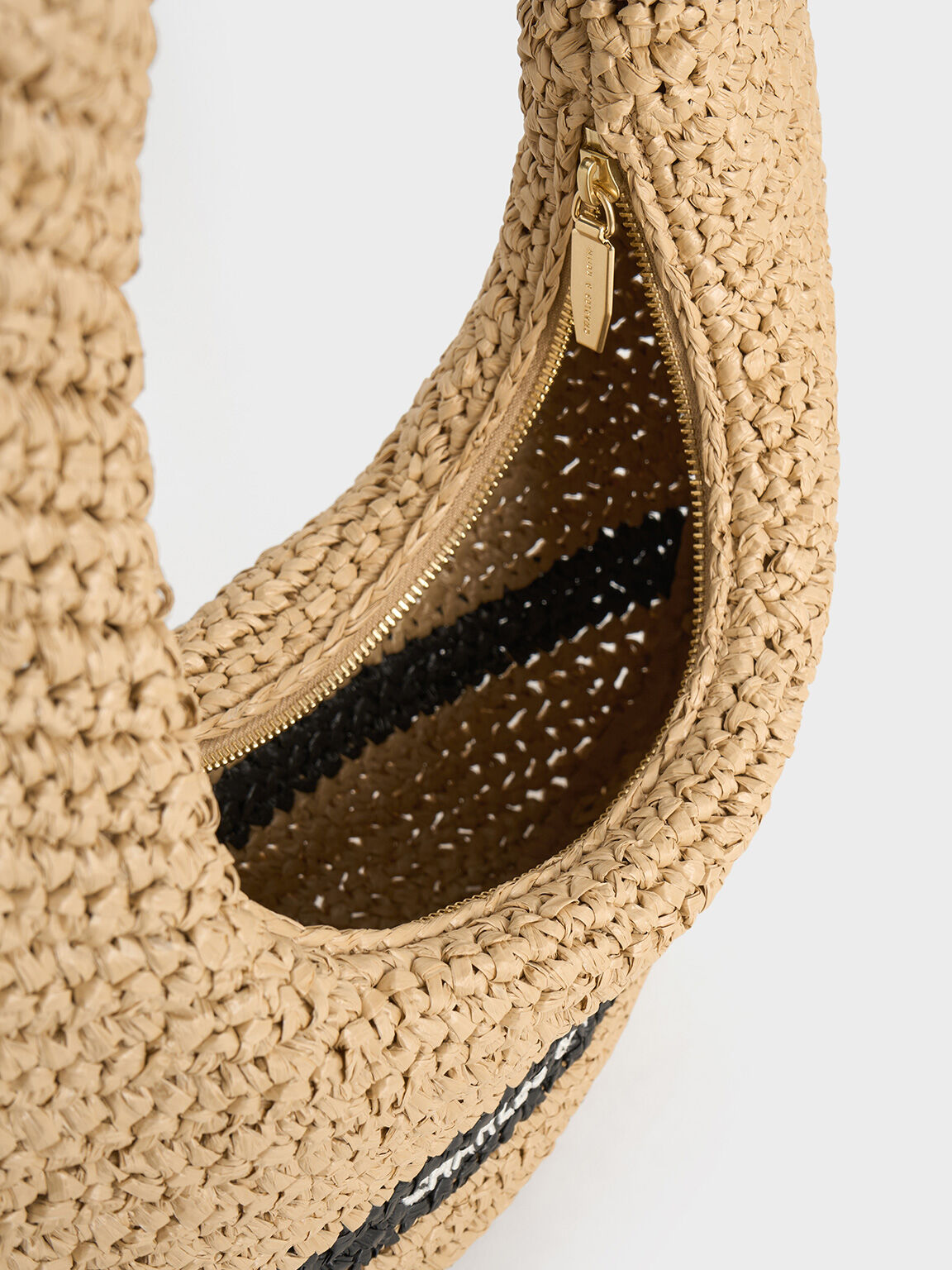 Allegra Knitted Slouchy Hobo Bag, Beige, hi-res