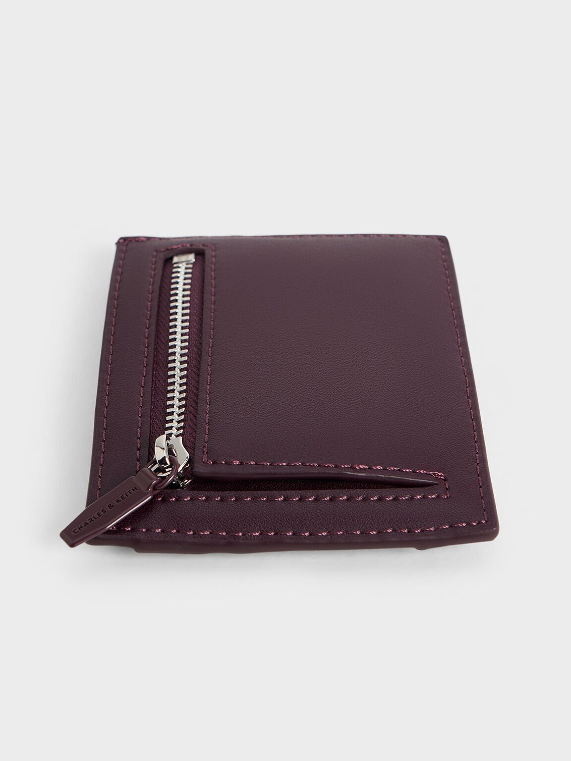 Midori Geometric Card Holder, Plum, hi-res