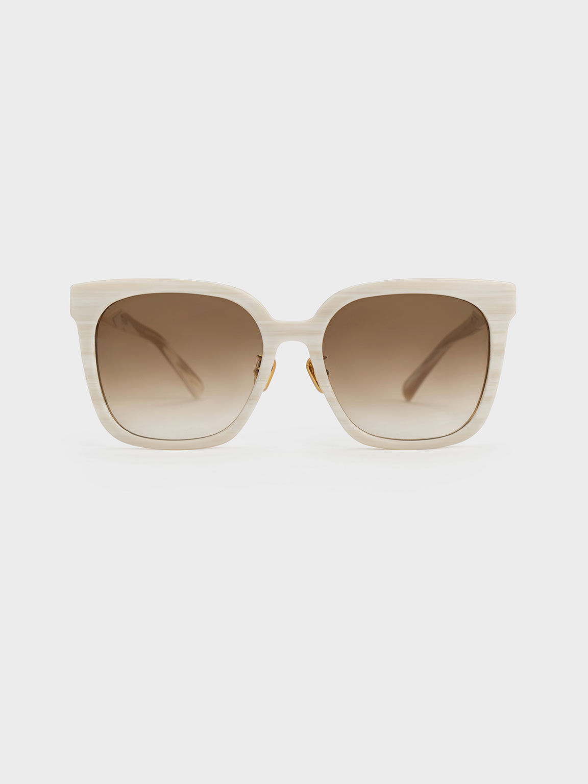 Rectangular Retro Sunglasses - Black | Claire's US