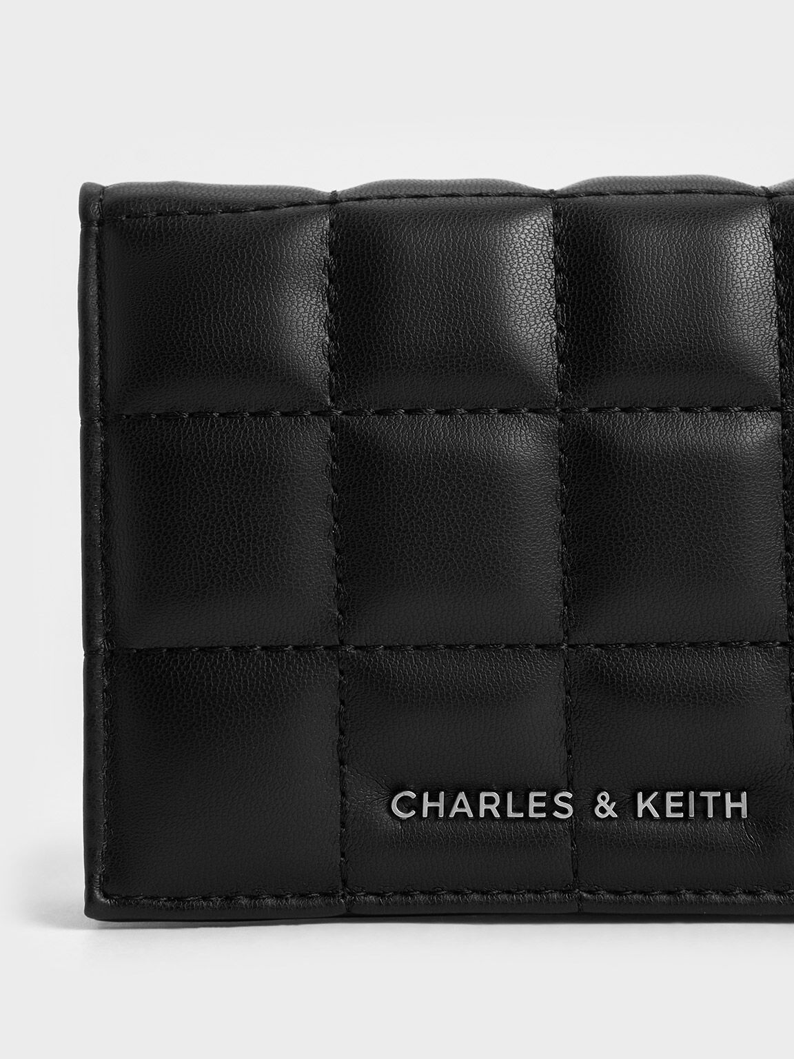 Quilted Mini Wallet, Noir, hi-res