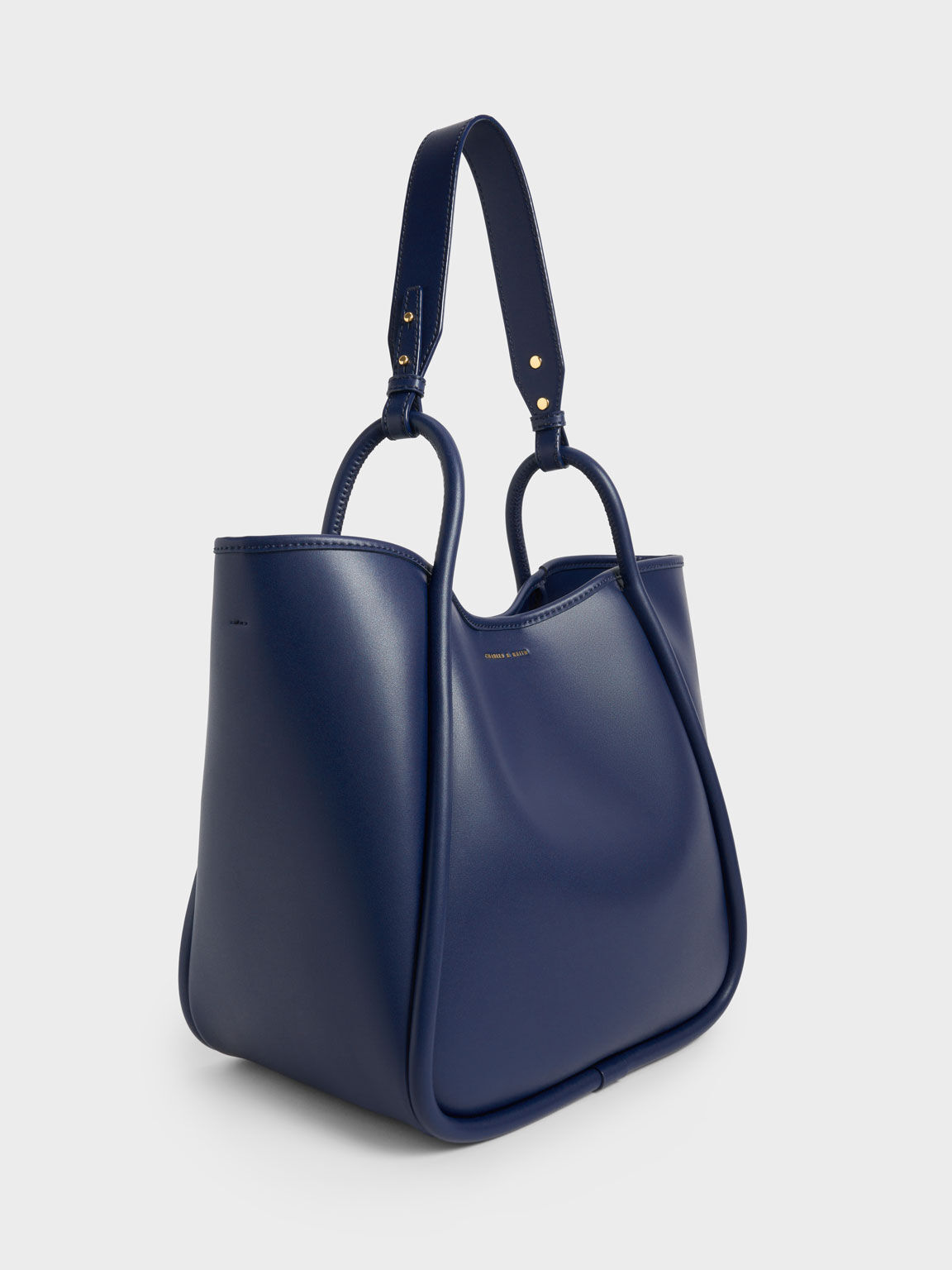 Navy Large Slouchy Tote Bag - CHARLES & KEITH IN
