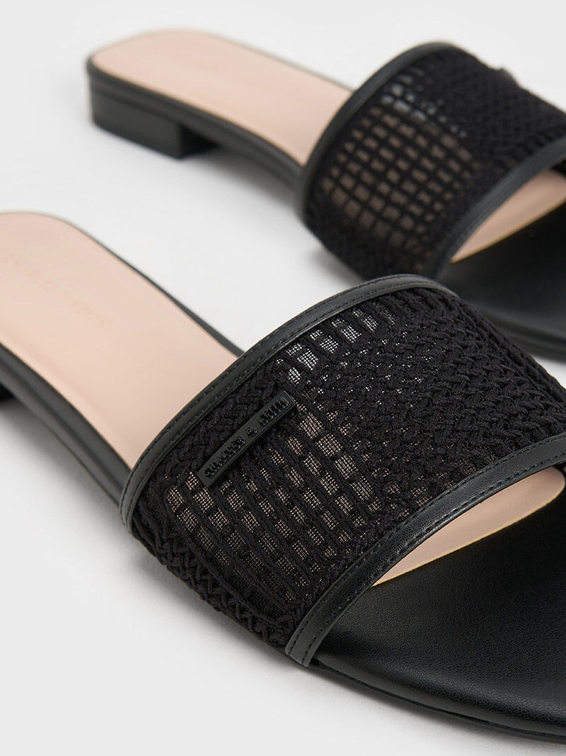 Brighton - Fall Footwear Edit - Brighton Twine Woven Sandals: Size: 10,  Width:M Black