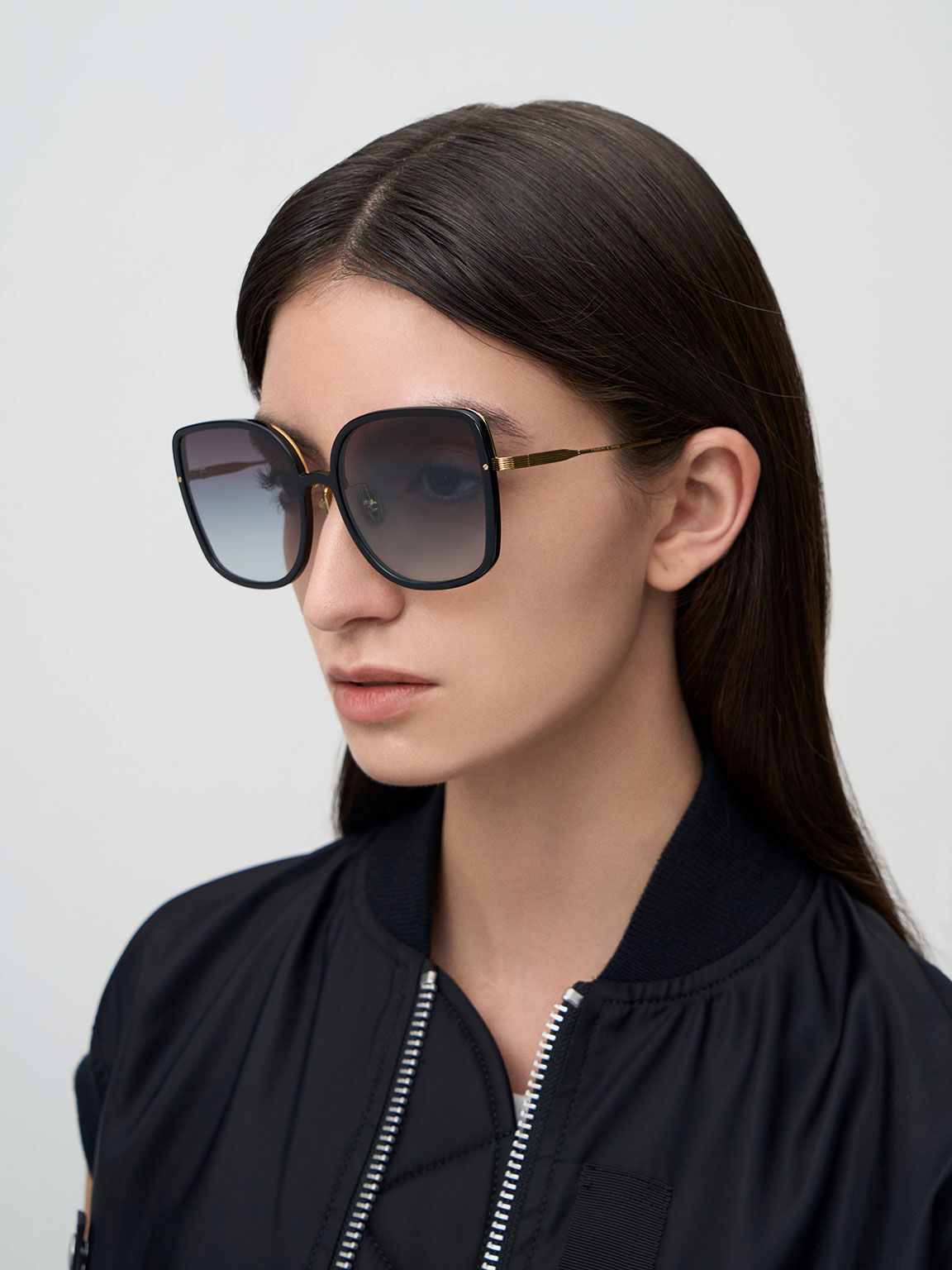 Fendi Oversized F Square Acetate Sunglasses - Bergdorf Goodman