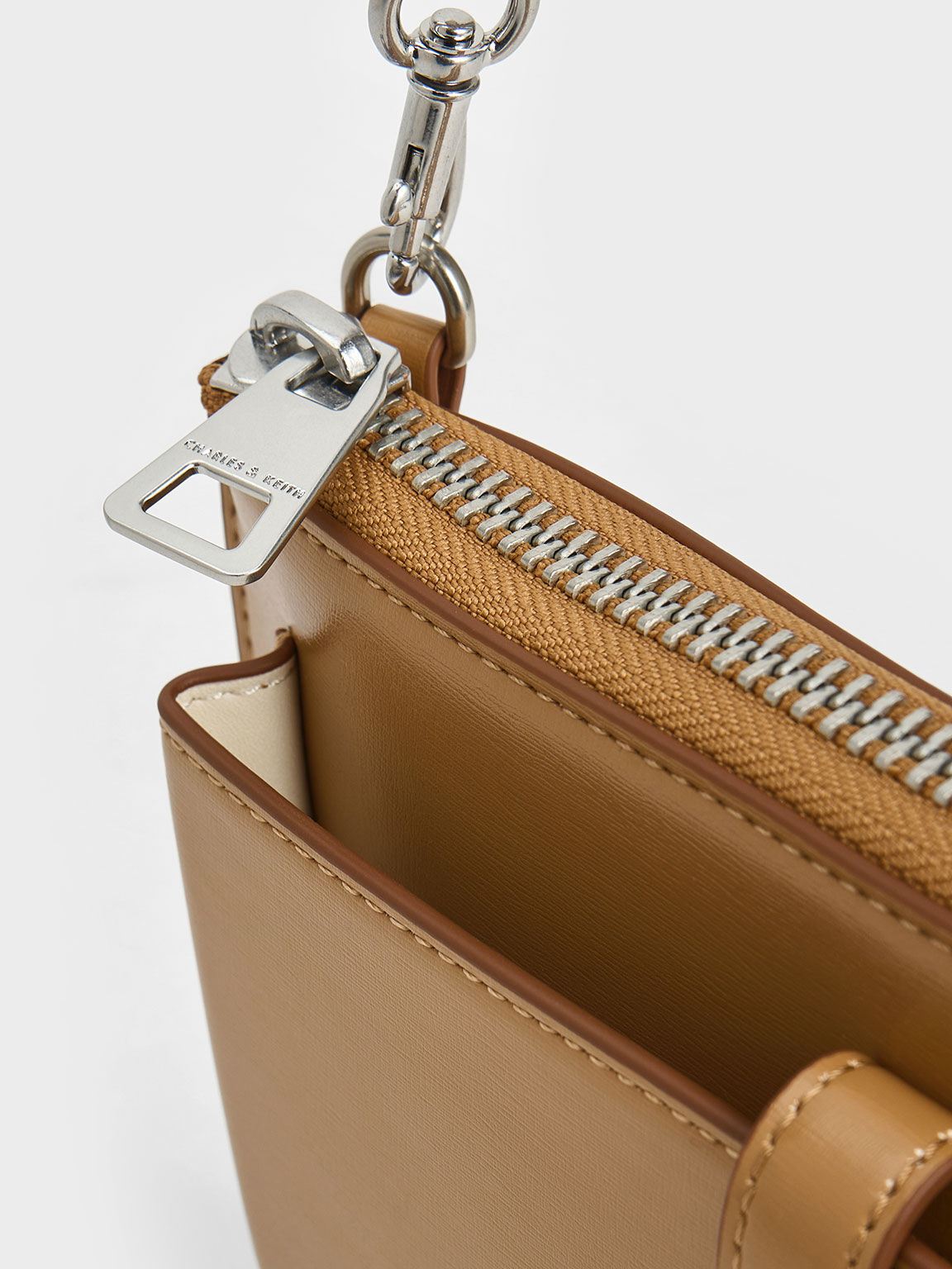 Rebel Top-Zip Long Wallet, Sand, hi-res