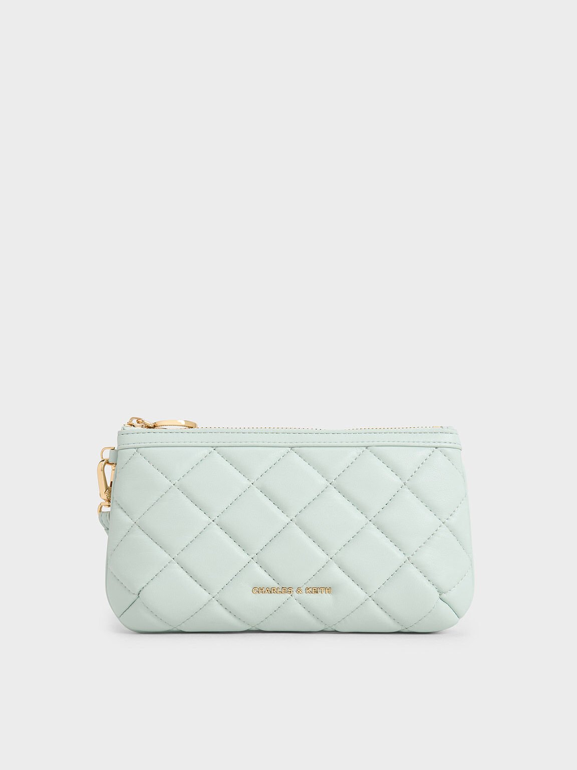 Cressida Quilted Wristlet, Sage Green, hi-res