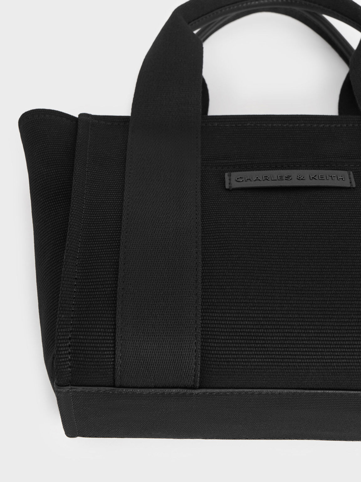 Kay Canvas Tote Bag, Noir, hi-res