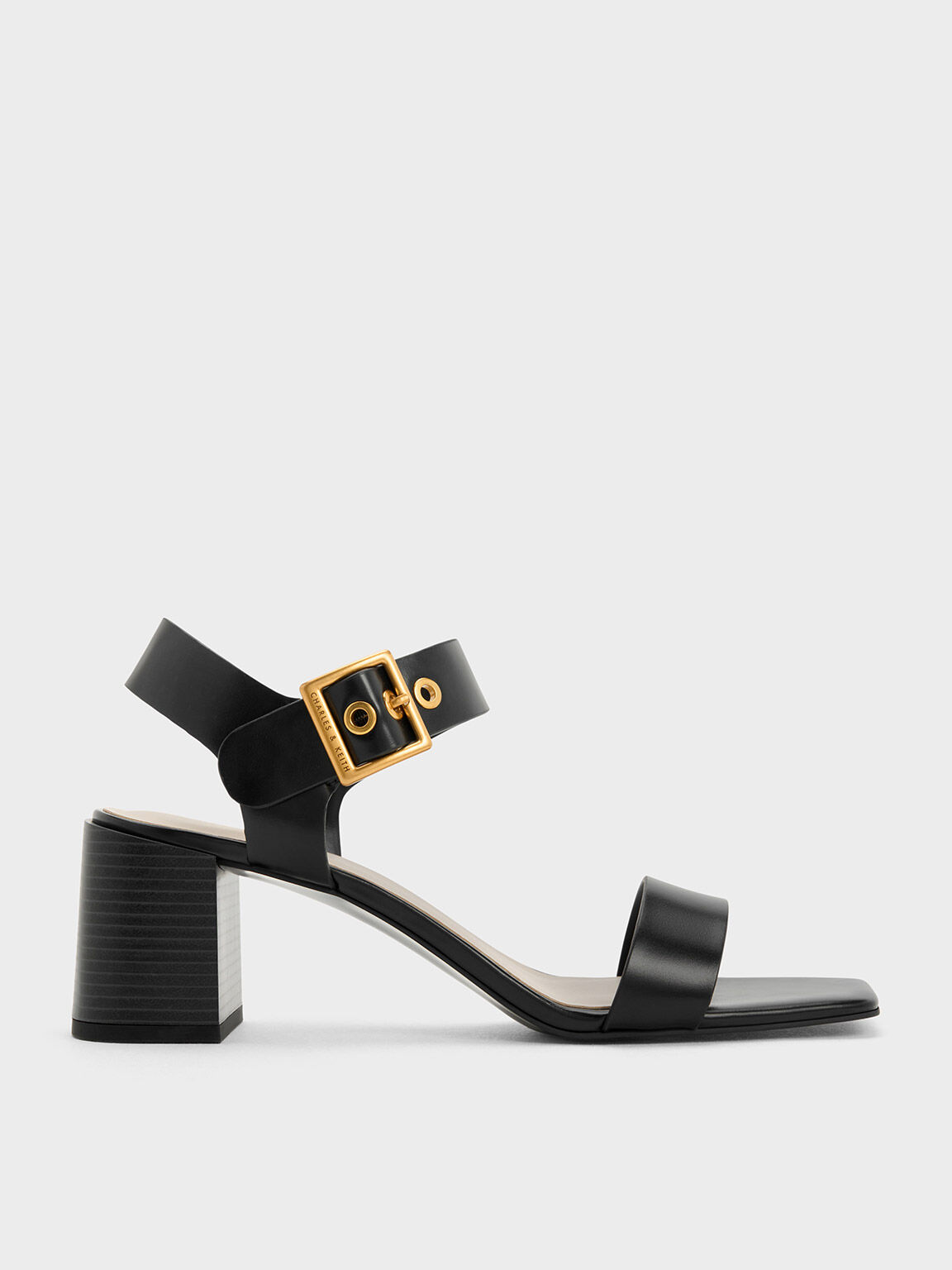 Khadim Black Casual Heel Sandal for Women