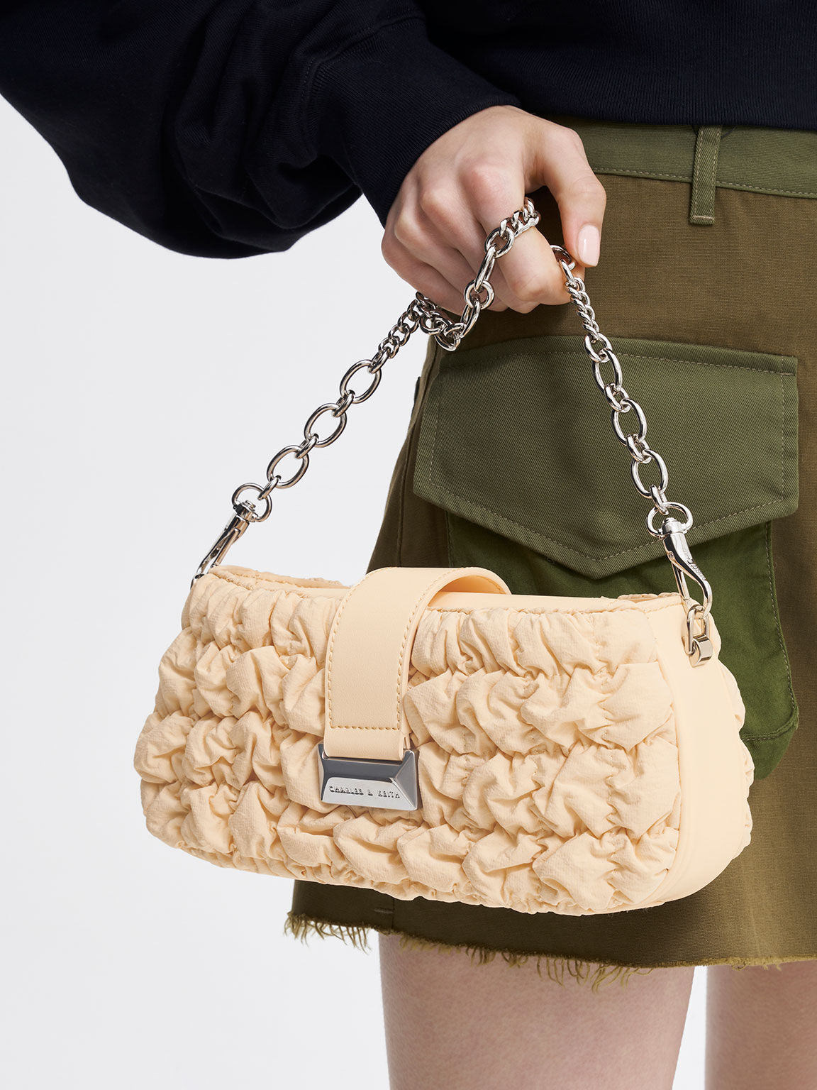 Women Handbag With Chain Strap Crystal Beaded Handbag -  UK in