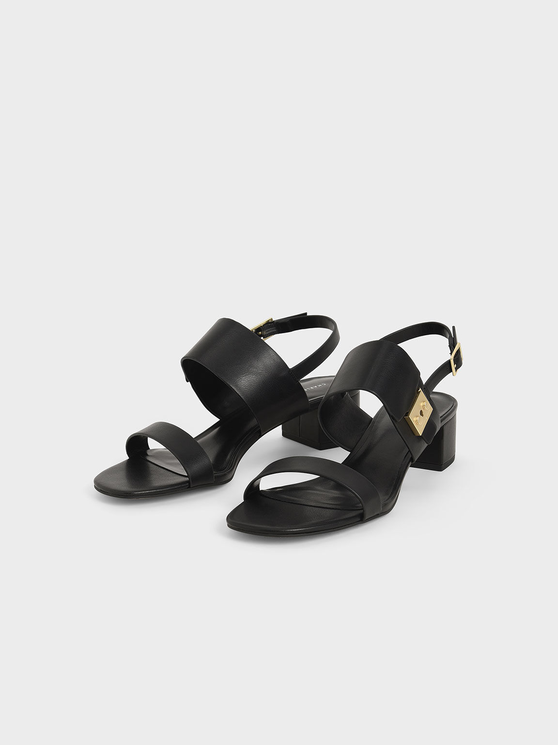 Calvin Klein Jacquard Leather Sandals - Farfetch