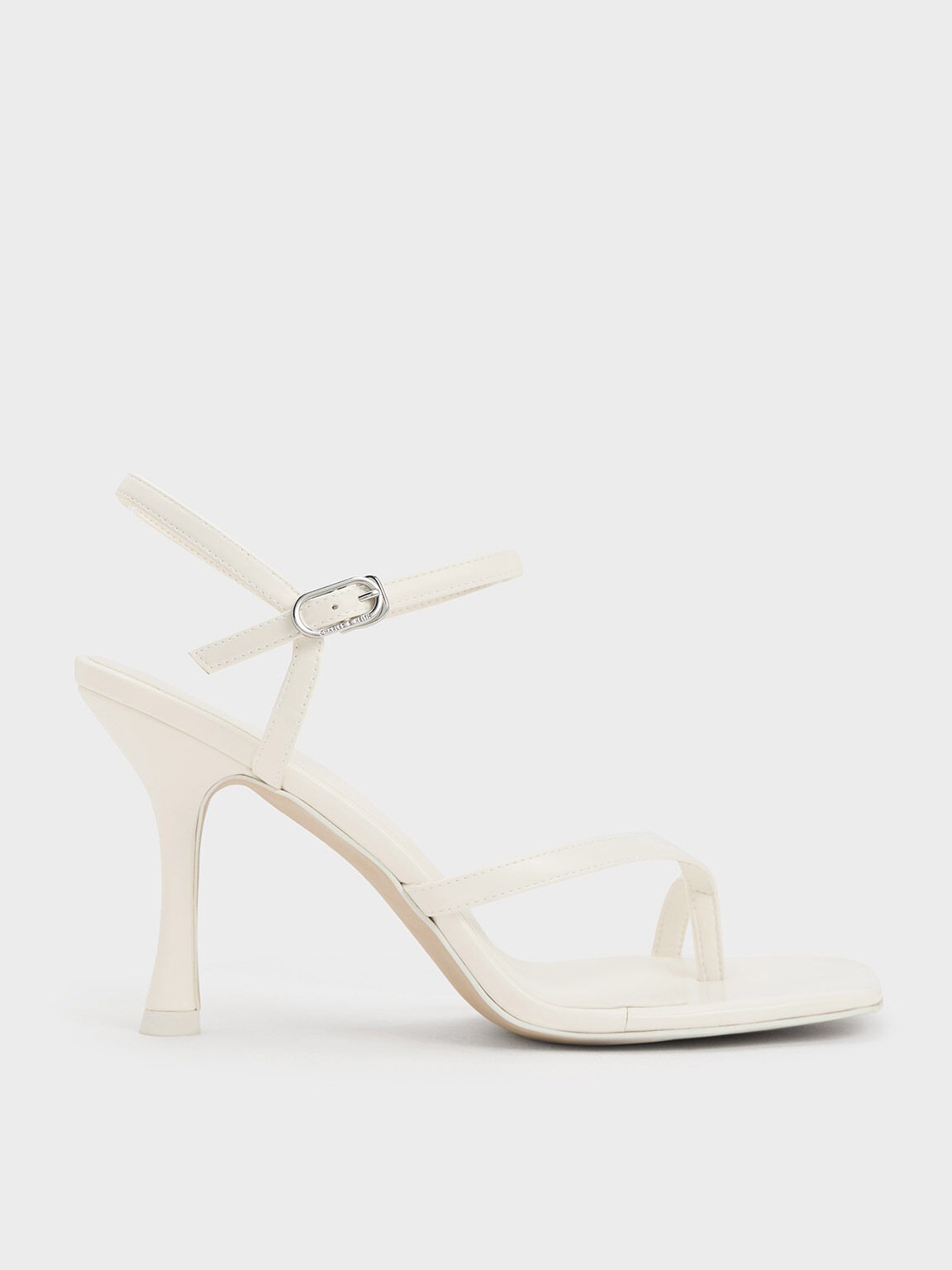 Elegant White Kitten Heel Sandals - Perfect for Summer