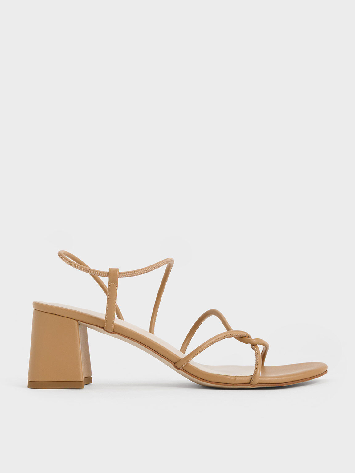 CHARLES & KEITH Blade Heel Slingback Pumps in Sand | Endource