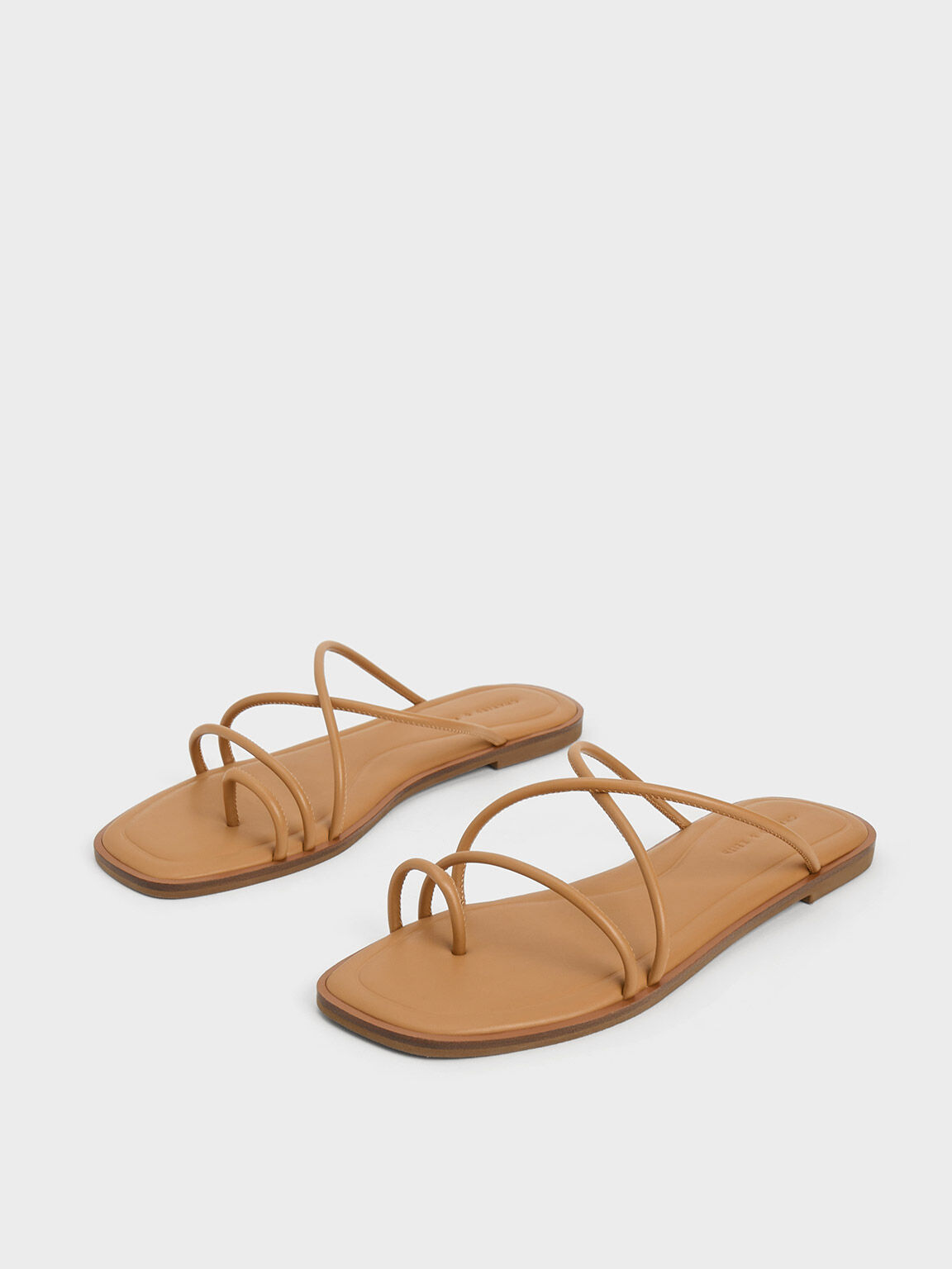 Faux Leather Plain Flat Strappy Open Toe Ladies Sandal, Size: 5 Inch at Rs  495/pair in New Delhi