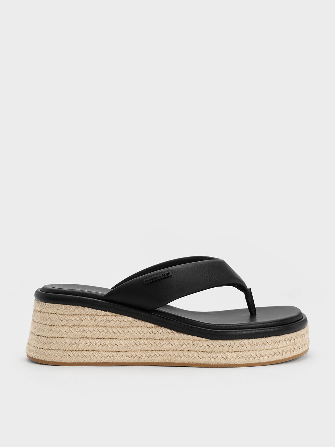 Isla Espadrille Platform Ankle Strap Sandals In Black | Larena Fashion |  SilkFred